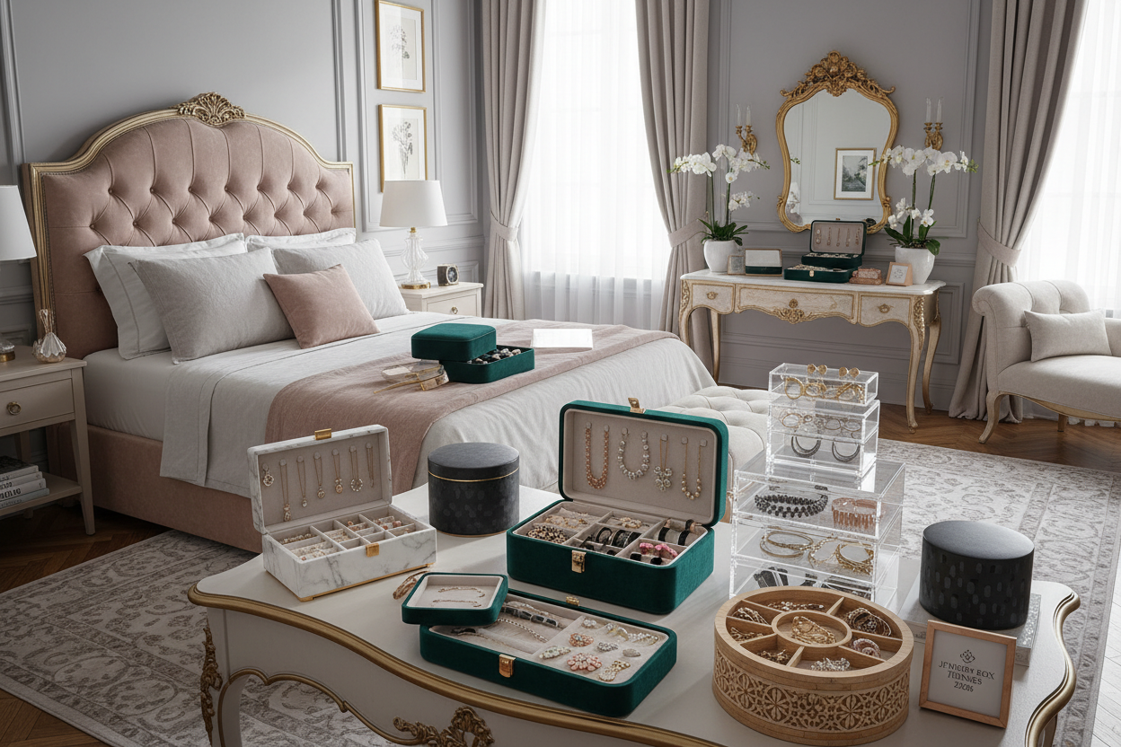 Boîtes à bijoux 2026 : les tendances déco à connaître pour un intérieur élégant et organisé