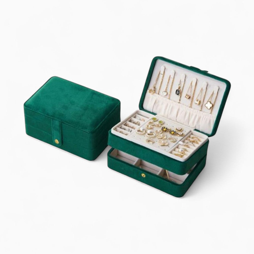 Boîte à Bijoux De Voyage Velours - fermée