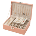 Boîte à Bijoux Cuir Or-Rose - vue principale