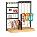 Porte Bijoux et Accessoires en Bois & Métal - vue principale