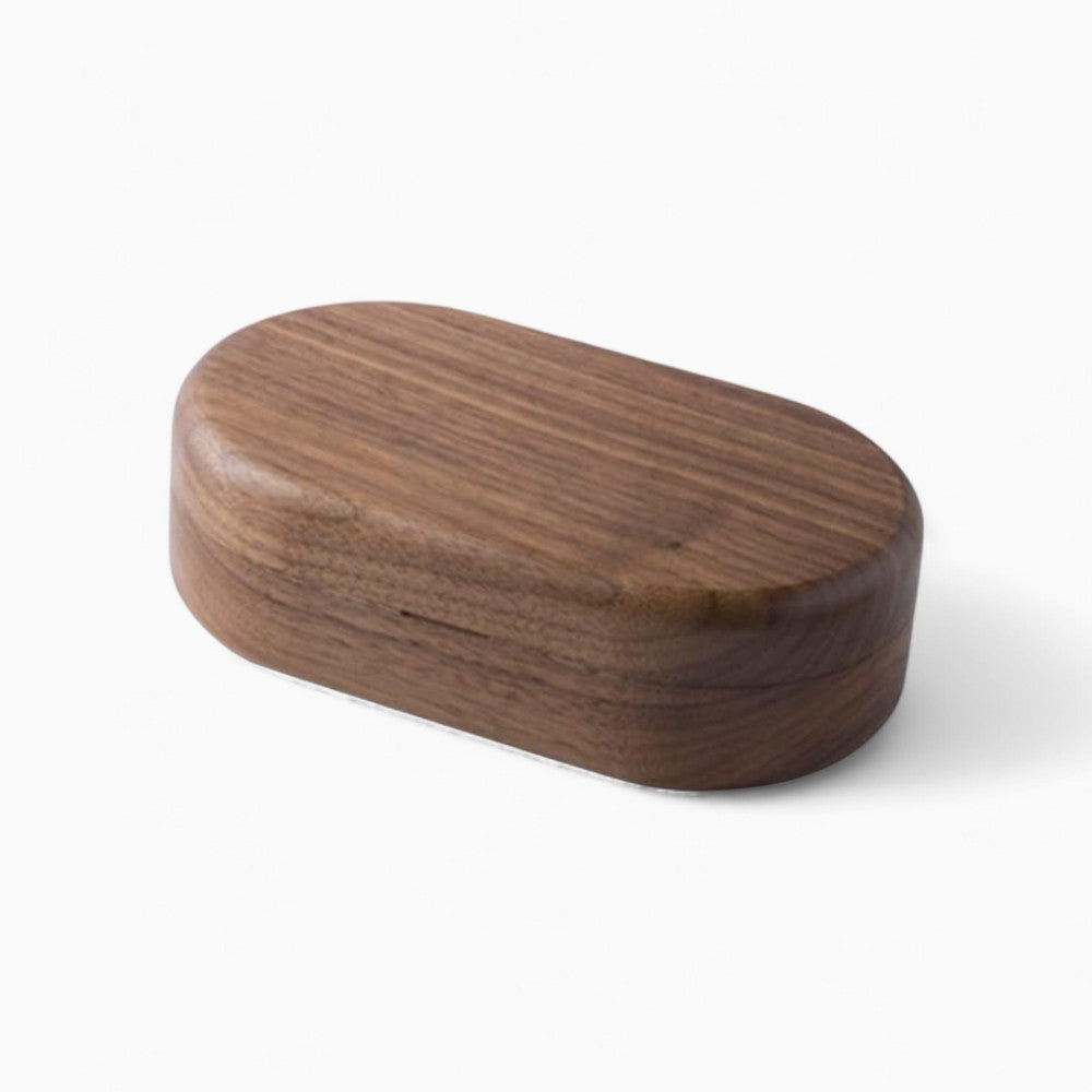 Petite Boîte à Bijoux En Bois Sombre - tiroirs ouverts