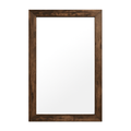 Armoire à Bijoux Murale Bois Marron Avec Miroir - vue principale fermée