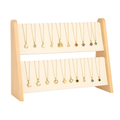 Présentoir à Colliers 2 Niveaux en Bois - vue principale