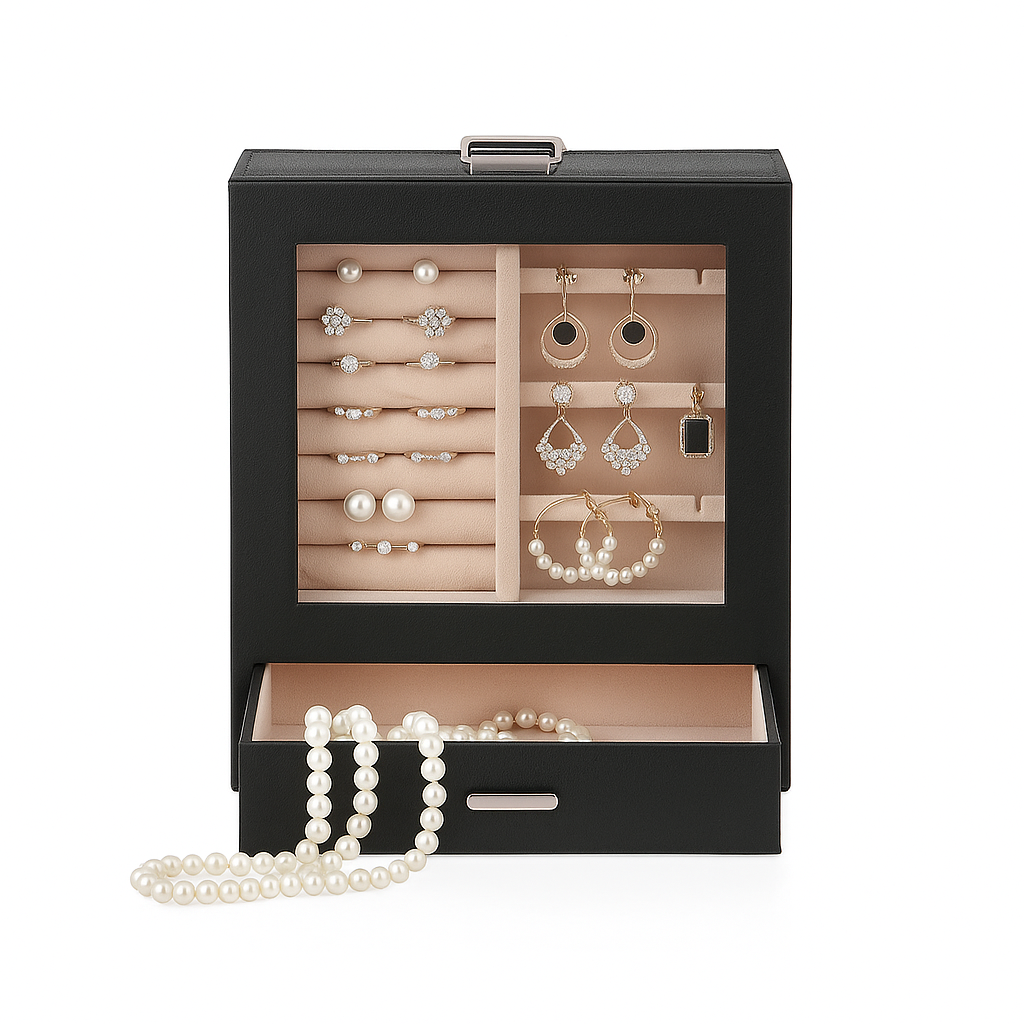 Boite À Bijoux Verticale Noire