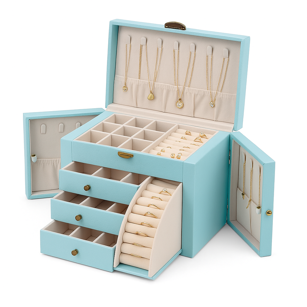 Giant Jewelry Box with Drawers and Compartments