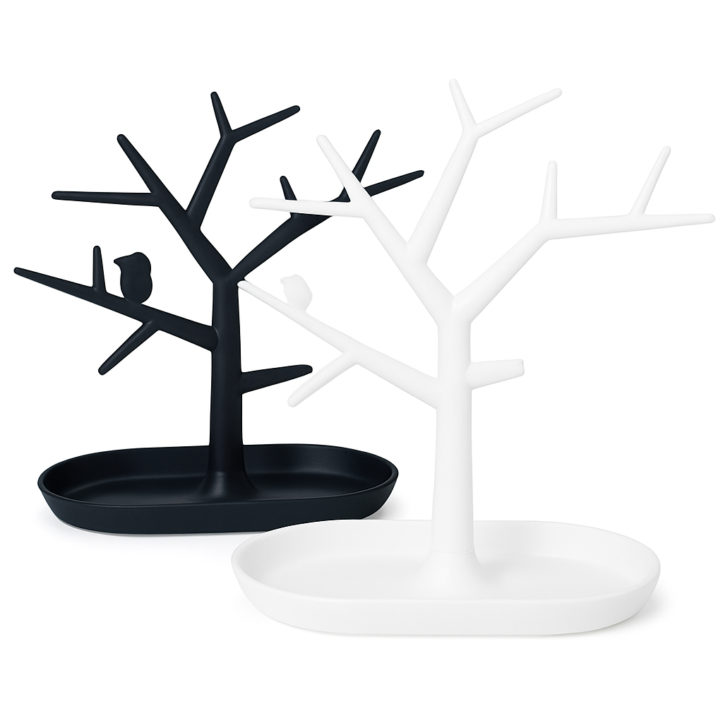 Arbre à Bijoux Moderne Noir - vue principale