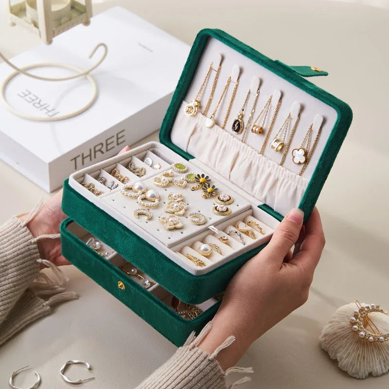 Boîte à Bijoux De Voyage Velours - vue de dos