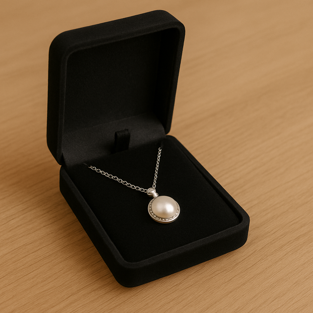 Boîte à Bijoux Pour Collier - vue ouverte