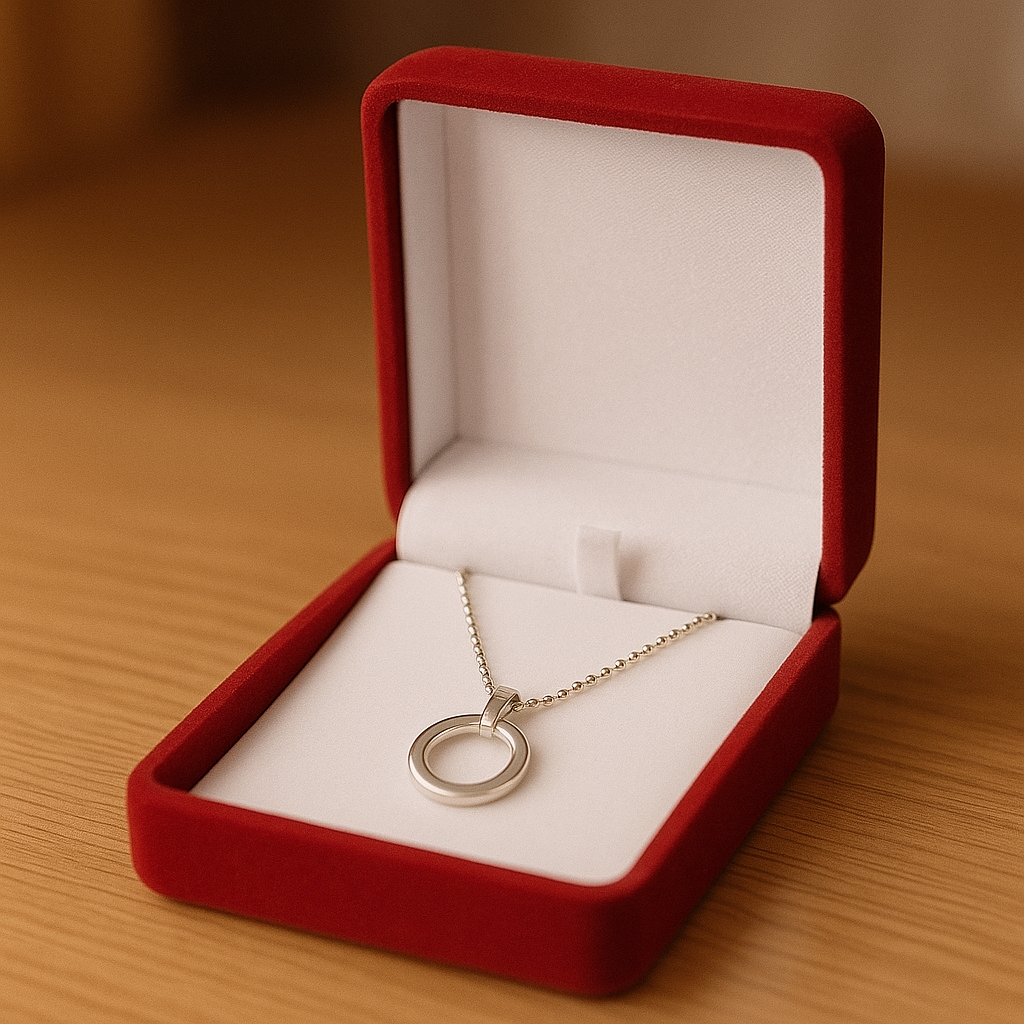 Boîte à Bijoux Pour Collier - vue de dos