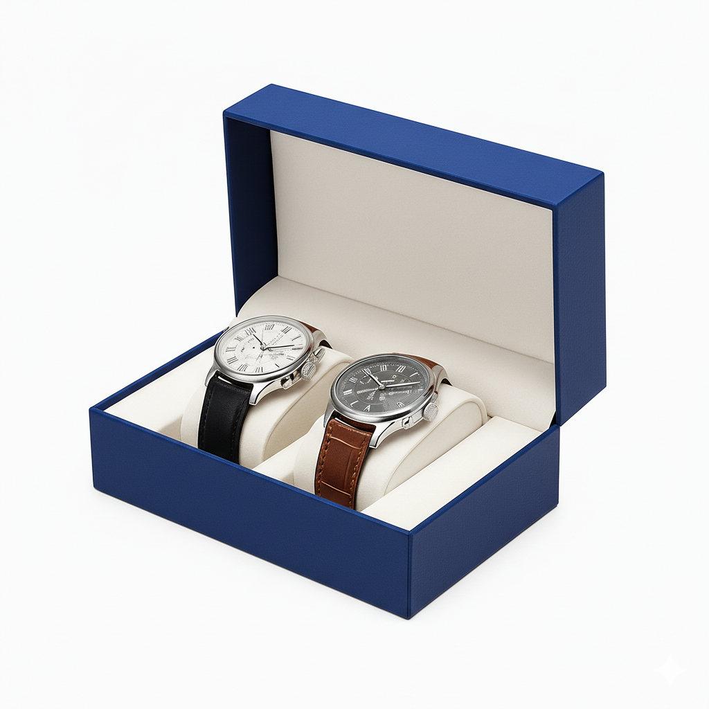 Boîte à Montres Pour 2 Montres - vue principale