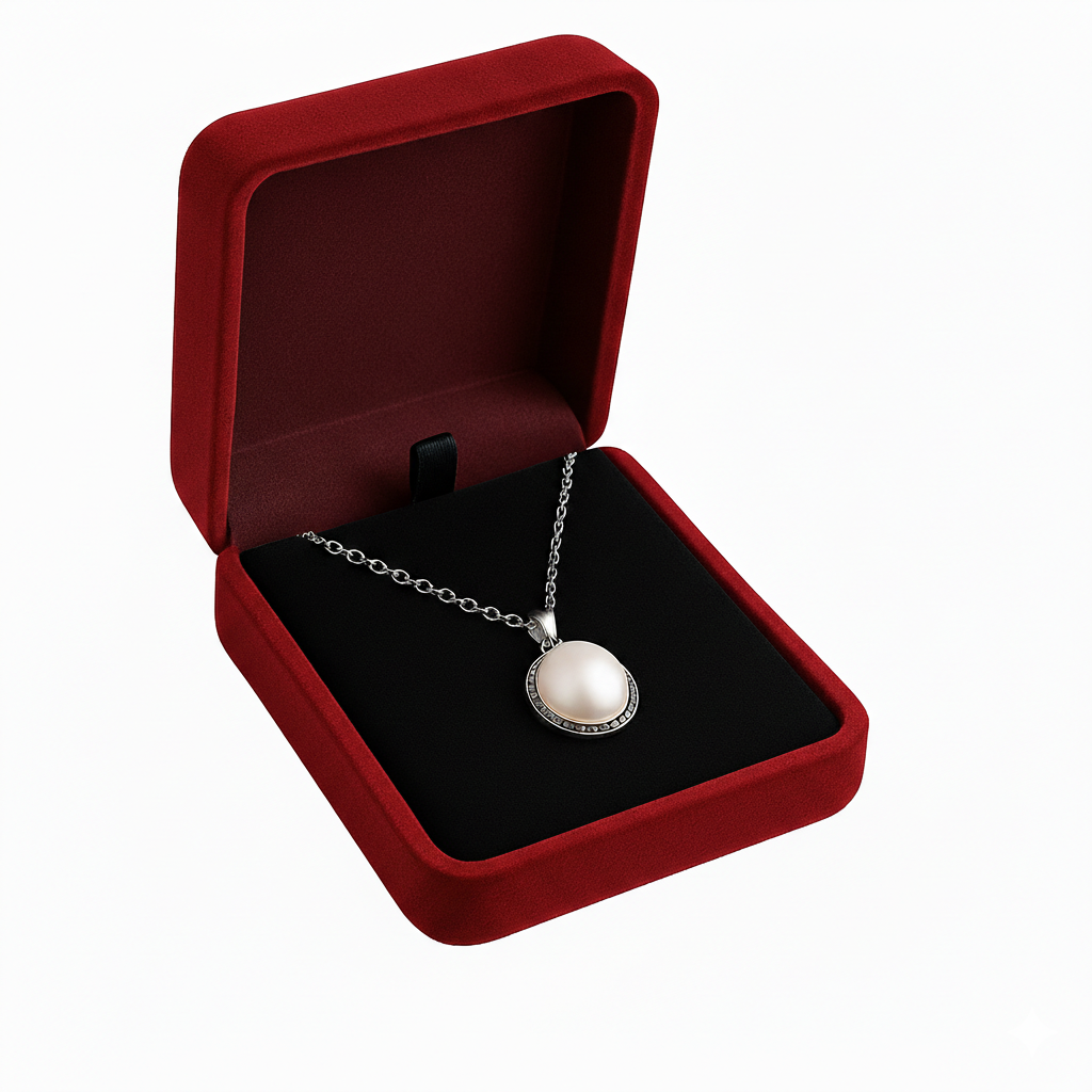 Boîte à Bijoux Pour Collier - matière et finition
