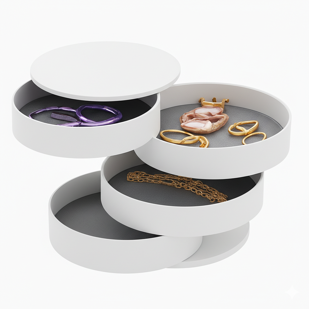 Boîte à Bijoux Ronde - vue de face