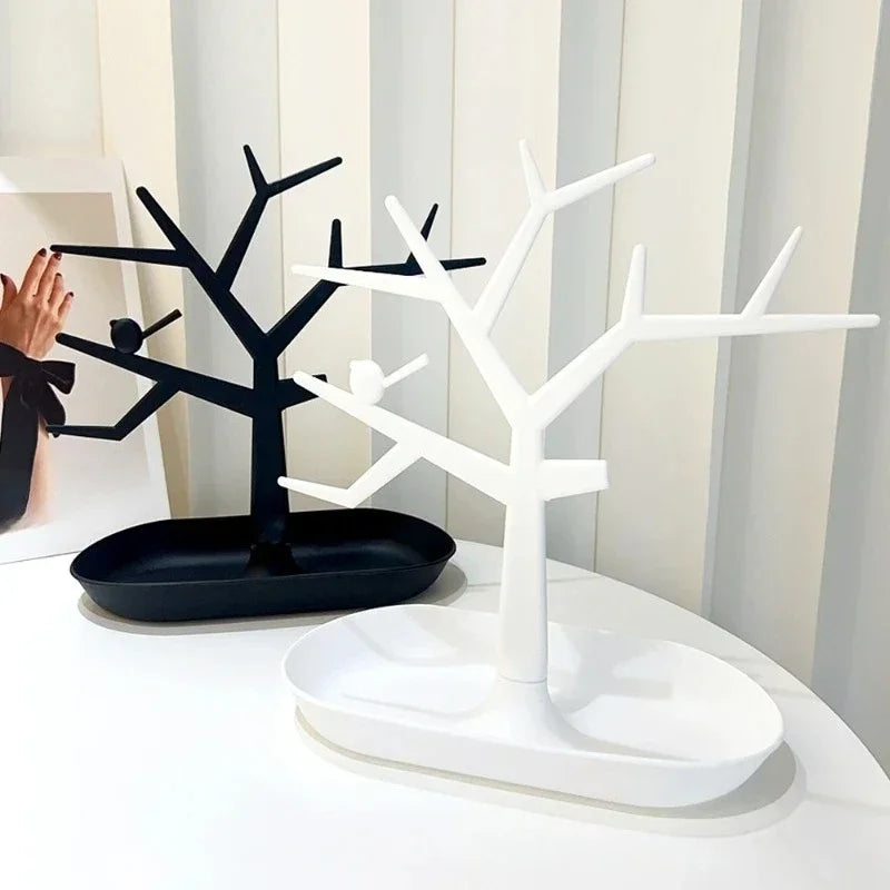 Arbre à Bijoux Moderne Noir - structure des branches