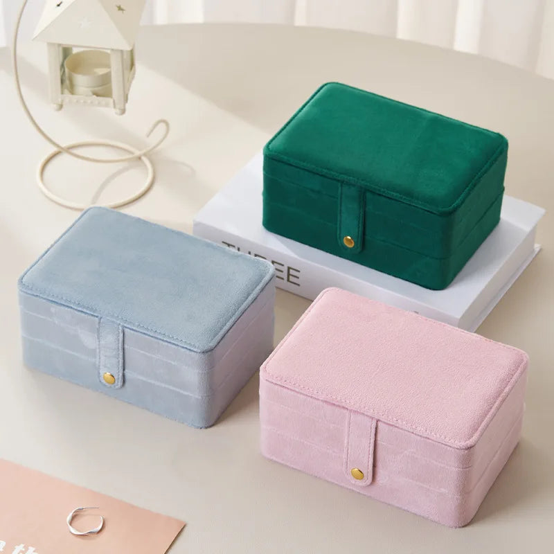 Boîte à Bijoux De Voyage Velours - rangement intérieur