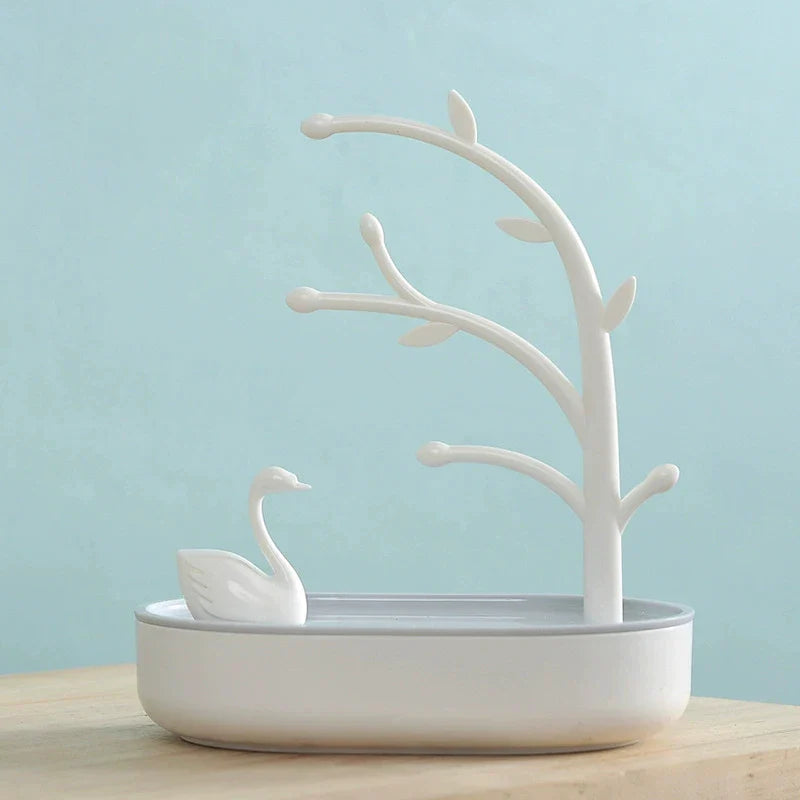 Arbre à Bijoux Avec Cygne - vue de haut