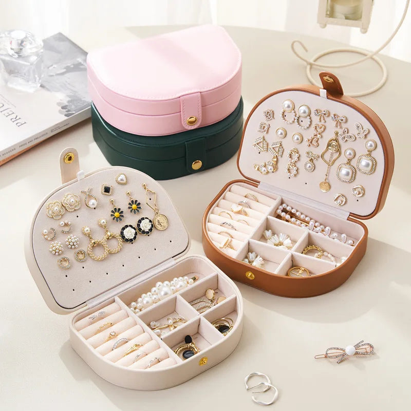 Boîte à Bijoux En Cuir Pour Voyage - vue de dos