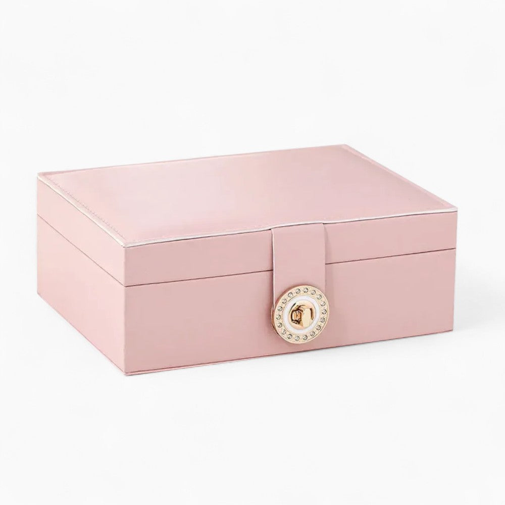 Boîte à Bijoux et Bagues De Voyage avec Compartiments pour Femme - couleur et texture
