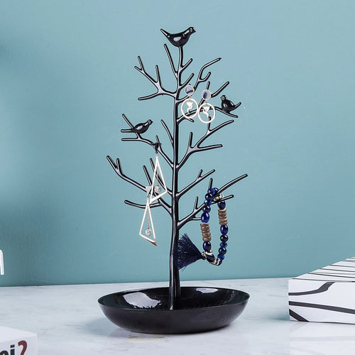 Arbre à Bijoux Avec Oiseaux et Colliers - structure des branches