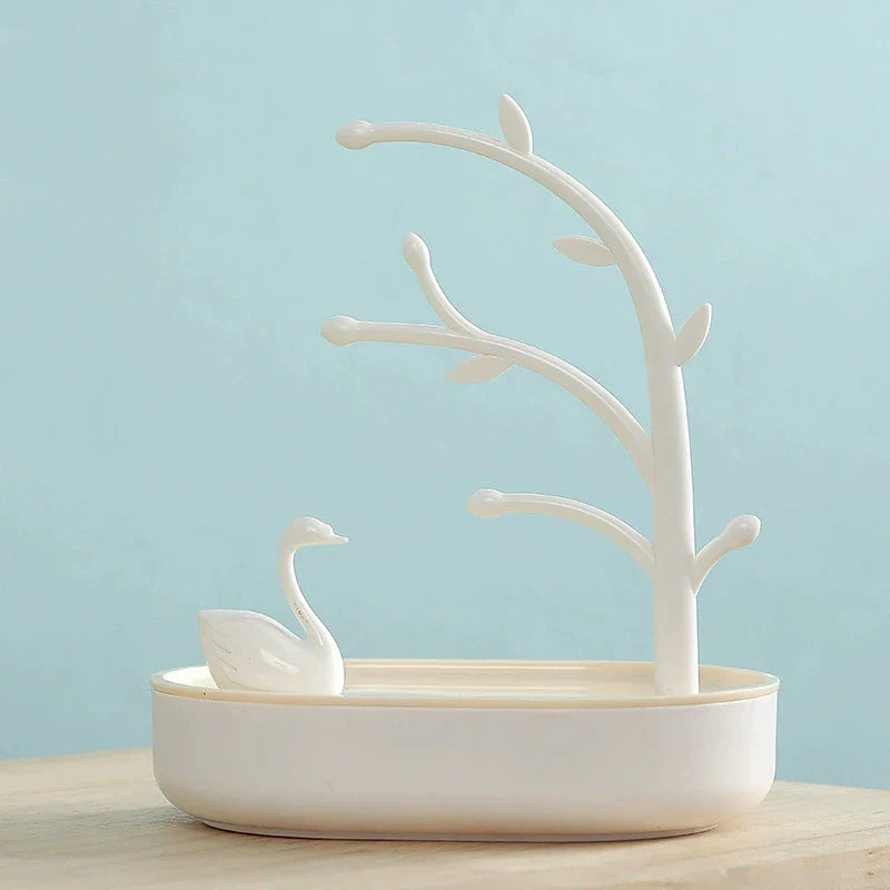 Arbre à Bijoux Avec Cygne - détail de la base
