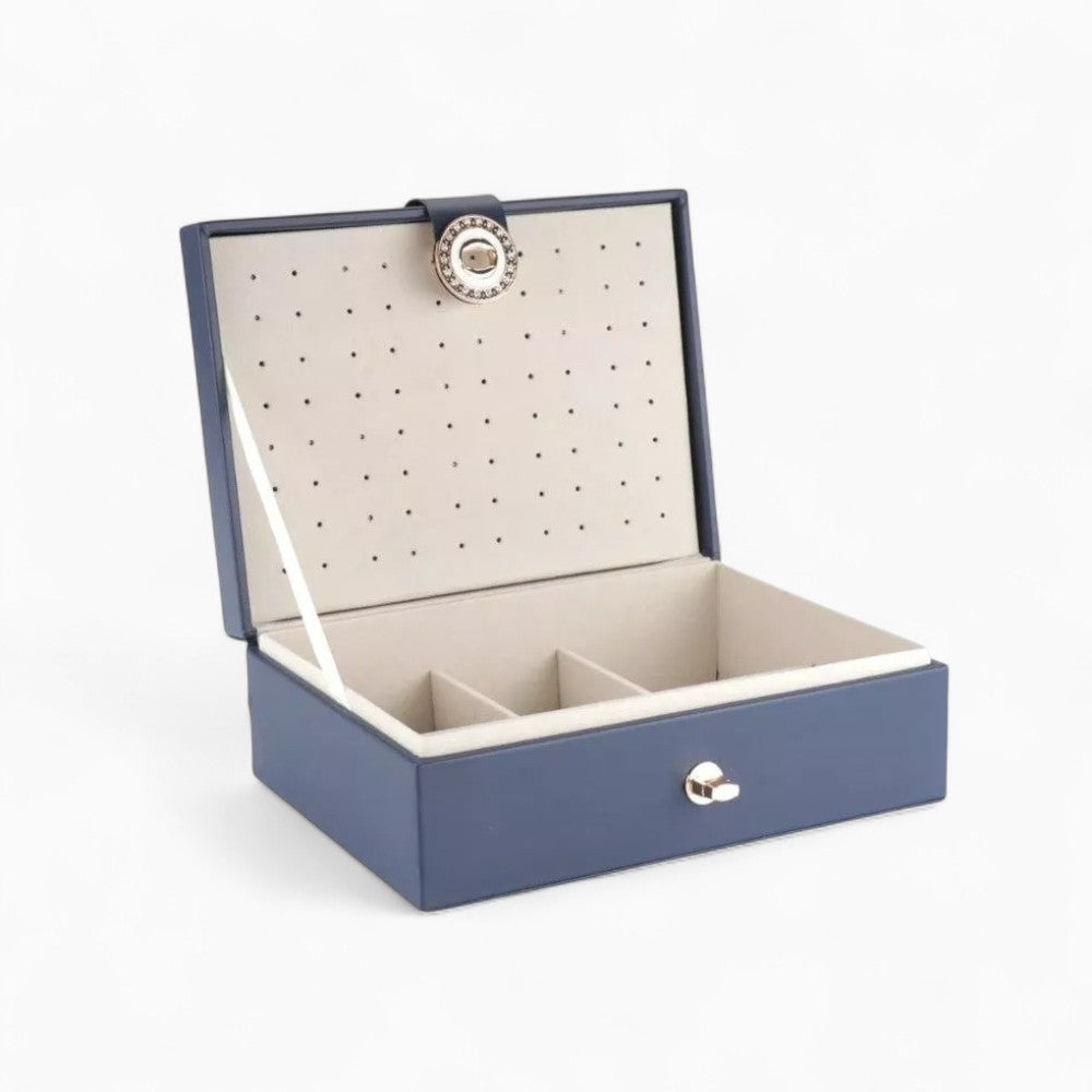 Boîte à Bijoux et Bagues De Voyage avec Compartiments pour Femme - détail de la structure