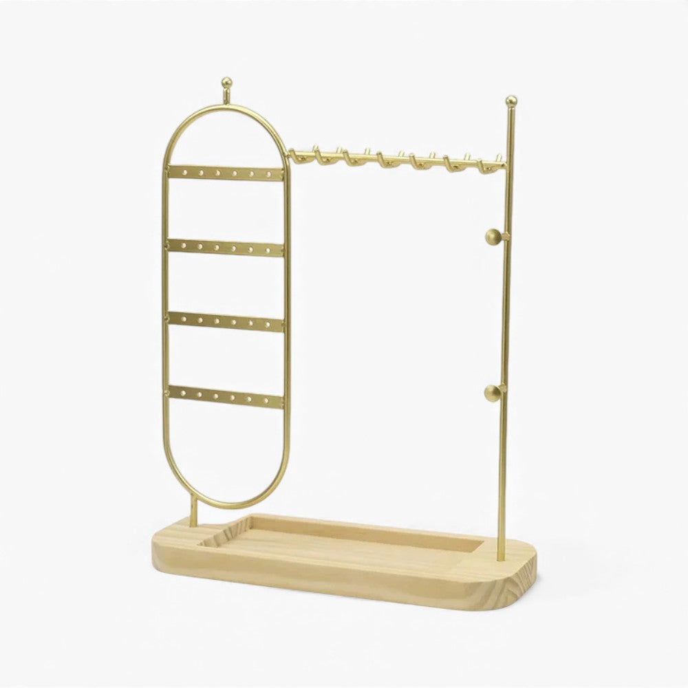 Porte-Bijoux En Métal Et Bois - détail de la structure