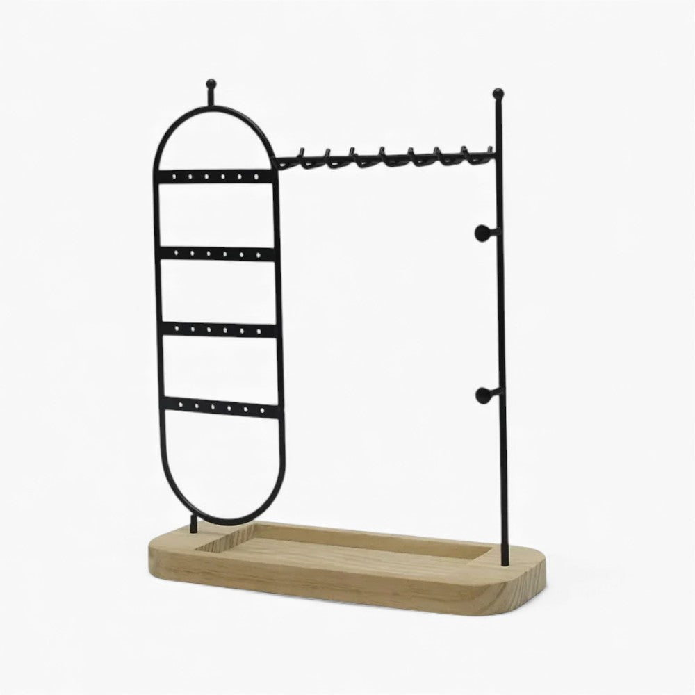 Porte-Bijoux En Métal Et Bois - vue de haut