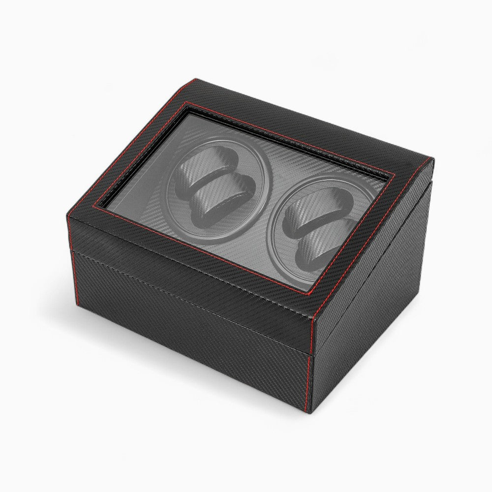 Boîte à Montres Automatique Noir Carbone - intérieur