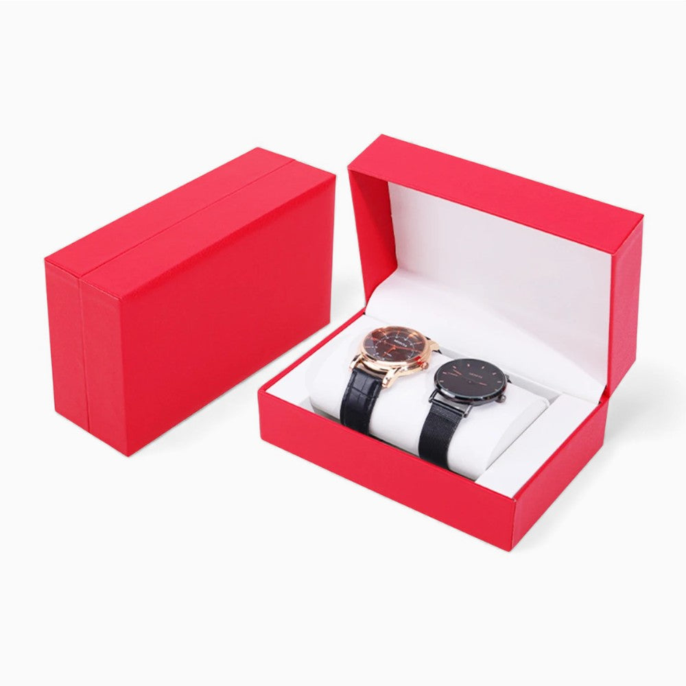 Boîte à Montres Pour 2 Montres - vue de dessus