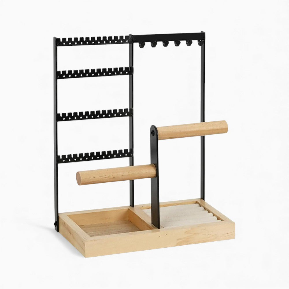 Porte Bijoux et Accessoires en Bois & Métal - détail de la structure