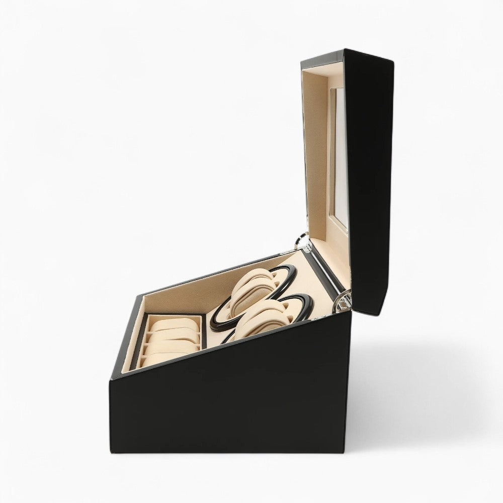 Boîte à Montre Avec Remontoir Automatique Multi-Compartiments - coussin de maintien en velours