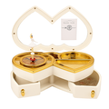 Boîte à Bijoux Coeur Musical En Bois Blanc - vue principale